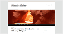 Desktop Screenshot of philosophyofreligion.org